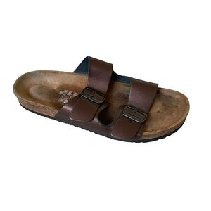 NAOT Santa Barbara Bronze Brown Double Strap Cork Orthopaedic Sandals 42
